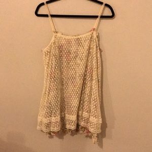 Intimately free people lace and floral boho tank